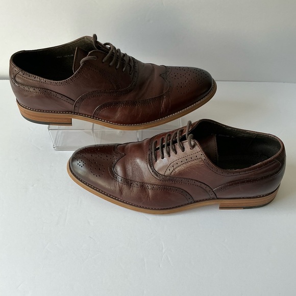 Stacy Adams Men\'s Size:8 Dark Brown Wingtip Oxfords Dress Shoes- Classic Lace-up main image 9